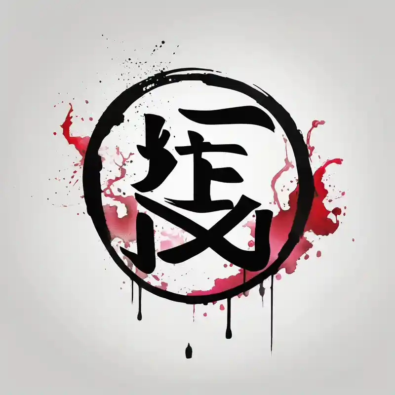 Right chest tattoo with the japanese symbol for Kaizen half sleeve tattoo designs for men